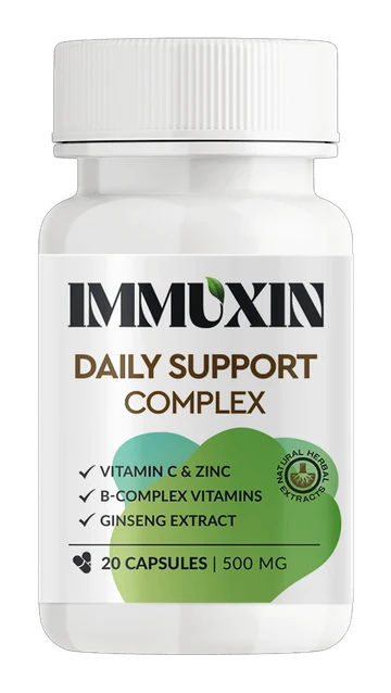 Immuxin Daily Support — kapsle 500 mg, 20 ks v lahvičce