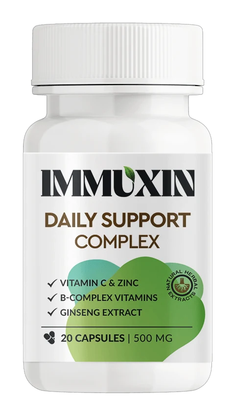 Immuxin Daily Support — kapsle 500 mg, 20 ks v lahvičce